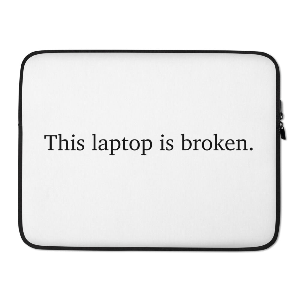 Broken laptop.