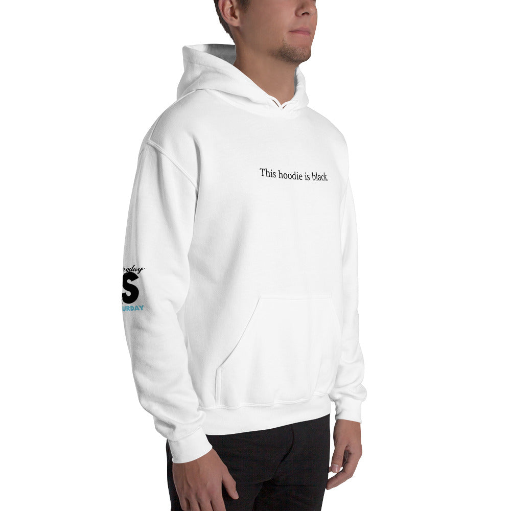 Black hoodie.